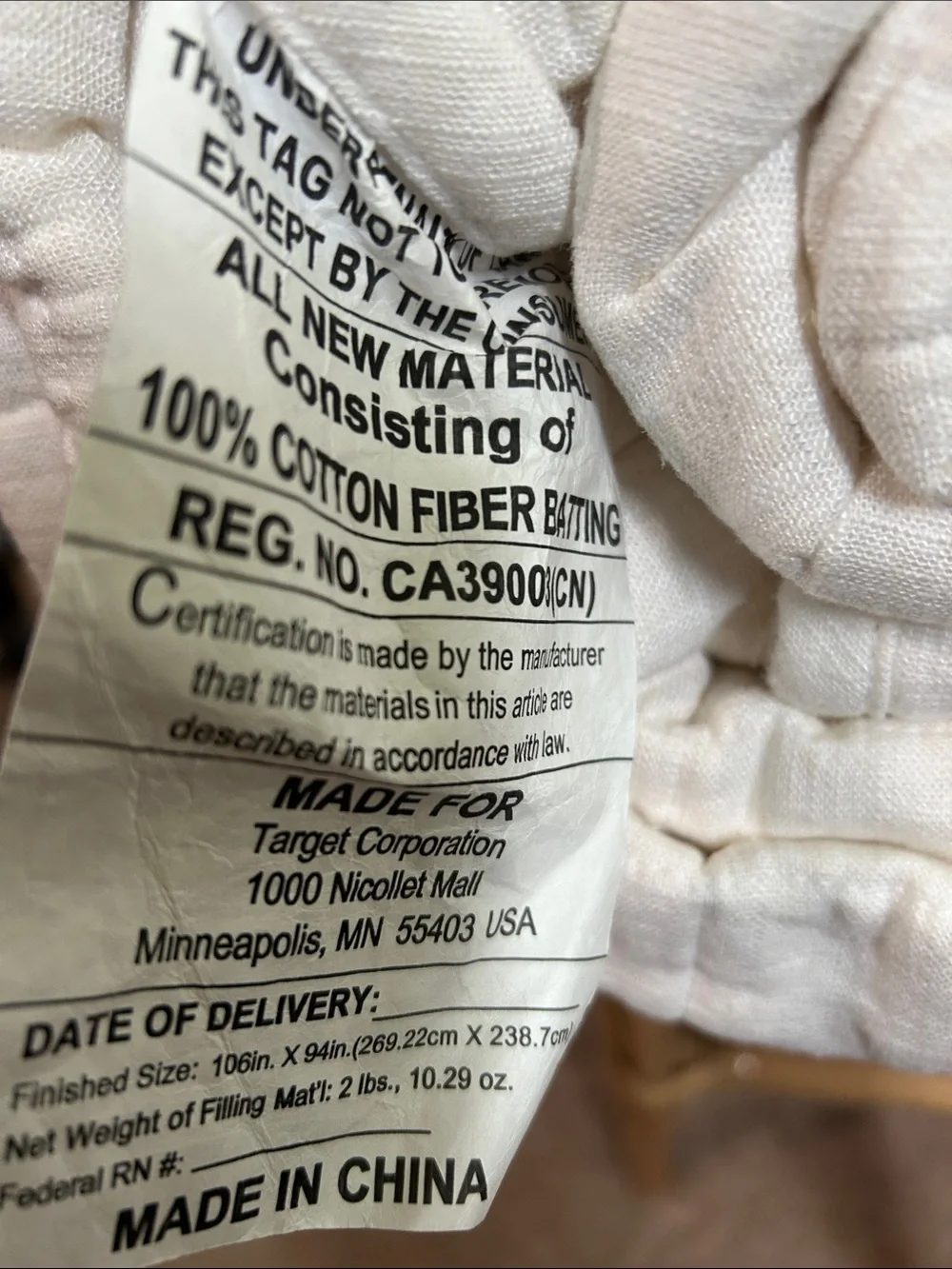Casaluna King Heavyweight Linen Blend Quilt - White